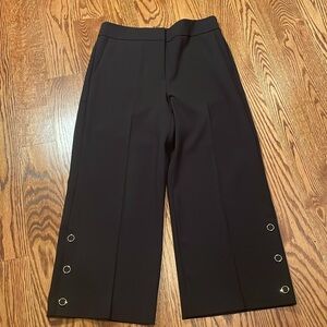 NWT Ann Taylor Wide Leg Button Hem Trousers